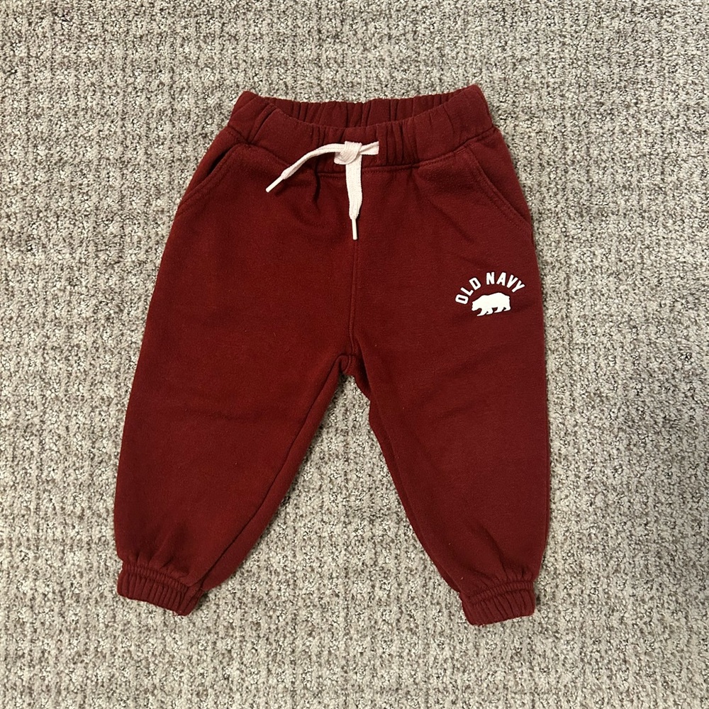 Old Navy Kids Burgundy Sweatpants